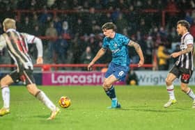 Morecambe midfielder Harvey Macadam is set to be out for the remainder of the season Picture: Morecambe FC