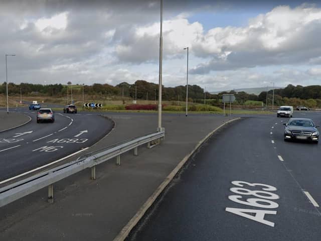 The Bay Gateway roundabout near Halton. Photo: Google Street View