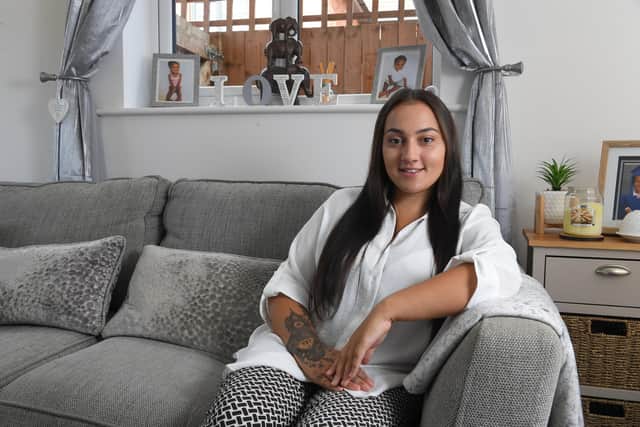 Courtney-Leigh Gibbons, 24, from Leyland is keeping positive while waiting to see if she is cancer free. The young mum from Leyland was told she was too young to get a smear test and wants the age limit lifted.