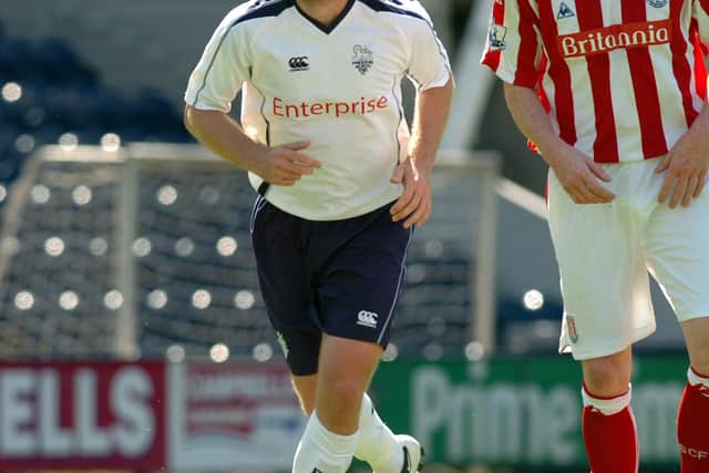 Liam Chilvers in action for PNE