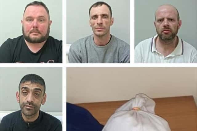 The five men have been jailed following an investigation into the supply of Class A drugs in the Lancaster and Morecambe area
