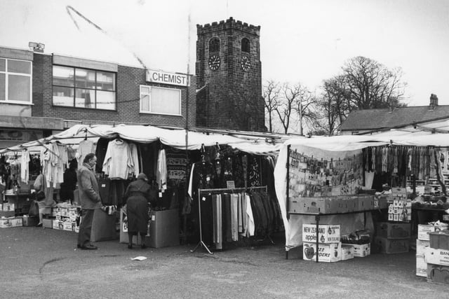Before moving to its current location on Northcote Street, Leyland Market could be found here at Towngate. This image was taken in 1993