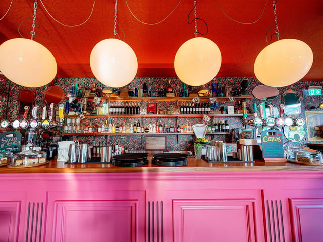 Who doesn't love a pink bar!