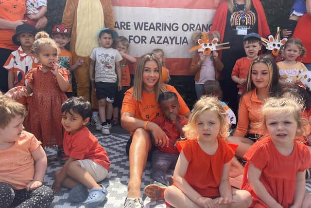 Safiyya Vorajee, the co-founder of The Azaylia Foundation, pays a visit to Kids Planet Preston.