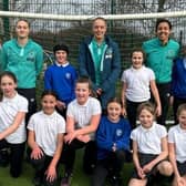Pupils at Padiham Primary School were delighted when three players from the Burnley FC women's first team paid them a visit
