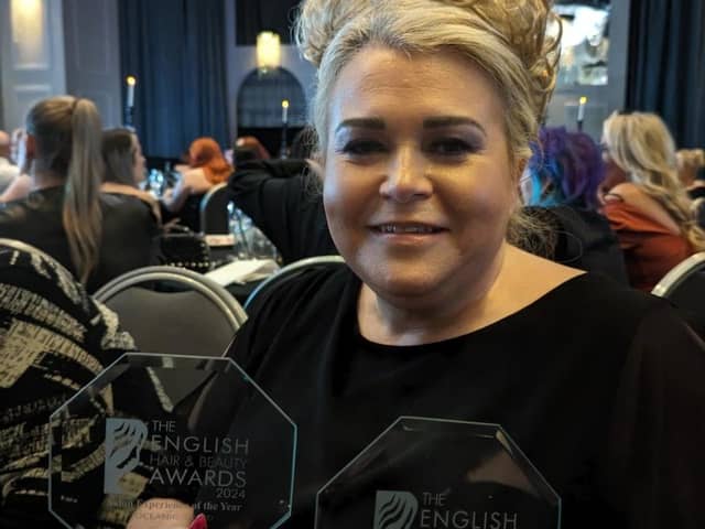 Lesley Lawrence, the multi award winning Burnley salon Hard As Nails and Beauty scooped two more titles at English Hair and Beauty Awards 2024