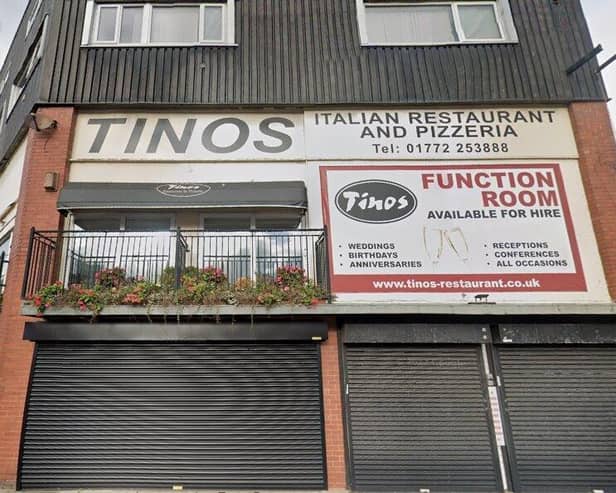 The entire building has been empty since Tinos closed last summer, but now the separate ground floor premises could become a takeaway (image: Google)