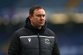 Morecambe boss Derek Adams (Photo by Clive Rose/Getty Images)