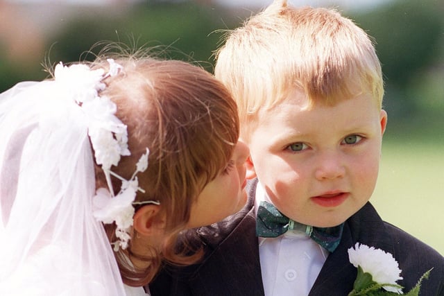 Gemma Birdsall and Lewis Johnson as Royals Edward and Sophie at Poulton Gala