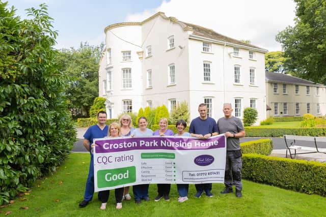 The team at Croston Park celebrate the CQC’s ‘good’ rating