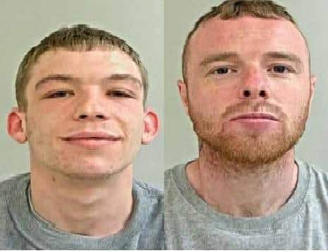 Benjamin Bibby (left) and Andrew Wilcock (right) were found guilty of his murder (Credit: Lancashire Police)