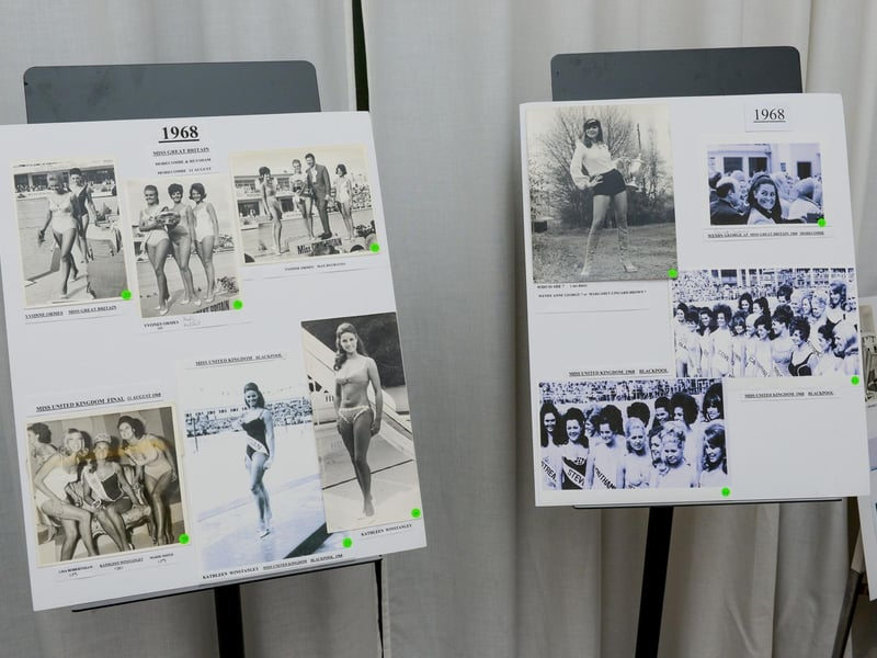 Old photos of the  Miss Great Britain 1968 contest held at the Super Swimming Stadium.