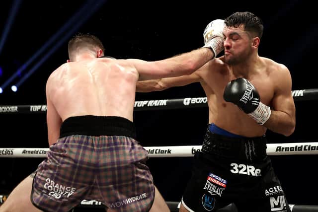 Catterall regularly found his mark on the big stage against Josh Taylor