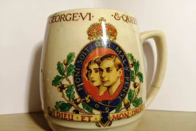 A mug to mark the coronation of King George VI in1937