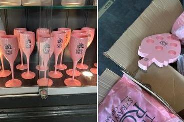 Getting into the Barbie spirit, literally.
Enjoy Tequila Rose and lots of pink merchandise this weekend at Lime Bar.
