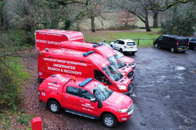 Peter Faulding, a forensic diver and founder of the underwater search and recovery team Specialist Group International (SGI), said his team will be able to confirm whether Nicola is in the River Wyre by the end of searching on Monday.Picture credit : SGI