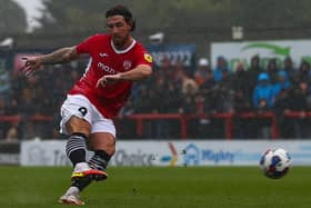 Cole Stockton missed a golden chance for Morecambe Picture: Jack Taylor/Morecambe FC