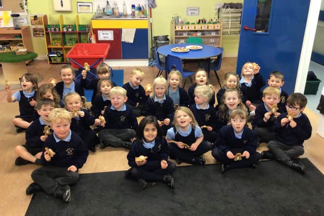 Alston Lane Catholic Primary School have been rated good in their latest Ofsted report. Pictured: the reception class.