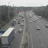 Heavy traffic was building on the M6 and M61 (Credit: National Highways)