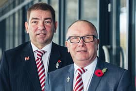 Morecambe FC co-chairmen Graham Howse and Rod Taylor Picture: Morecambe FC