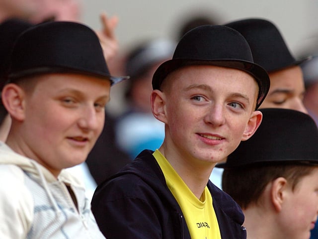 Some young North End supporters at Charlton in 2009
