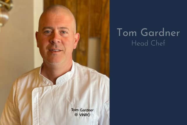 Head Chef, Tom Gardner is an experienced chef having worked for over 25 years in catering from hotels to head chef for a Premier League football club. Credit: Vinro