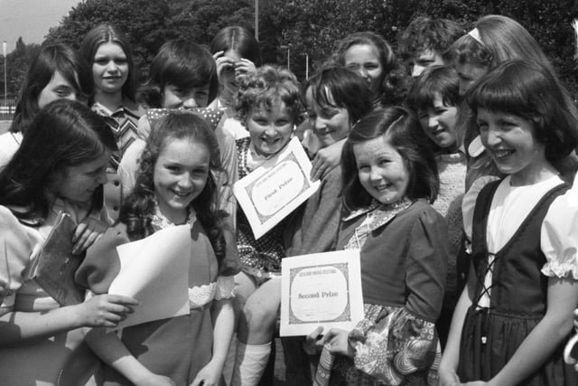 Children taking part in the annual Leyland Music Festival