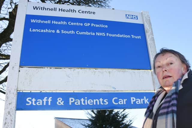Cllr Margaret France, who worked at - and later led - Withnell Health Centre for 30 years, is furious at the forthcoming changes
