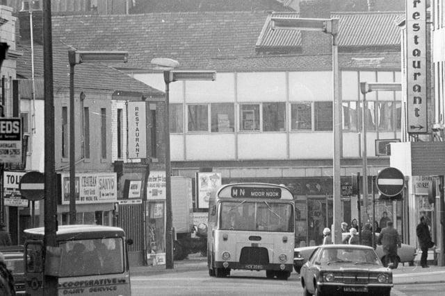 No wonder frequent visitors to Preston were sometimes baffled. For many years the entry into the town from the east was by Church Street. But in this image from the 60s or 70s they were met by 'no entry' signs