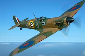 A World War Two Spitfire will grace the sky above this year's Vintage by the Sea festival. Photo courtesy of the Battle of Britain Memorial Flight.