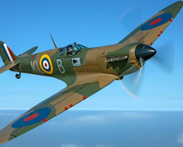 A World War Two Spitfire will grace the sky above this year's Vintage by the Sea festival. Photo courtesy of the Battle of Britain Memorial Flight.