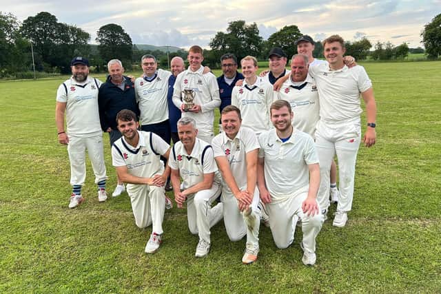 Preston North End CC pose with the trophy