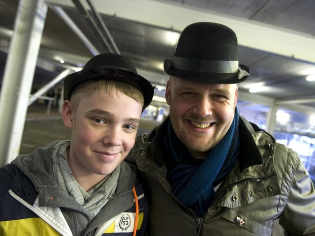 Ellis and Simon Rucastle at Newcastle in 2010