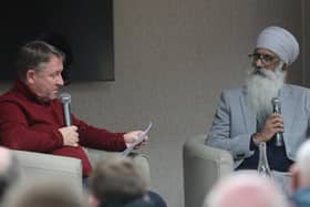 Morecambe CEO Ropinder Singh answered questions at last week's fans' forum Photo: Morecambe FC