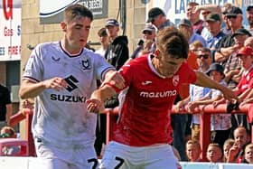 Jake Taylor scored Morecambe's first goal Picture: Michael Williamson