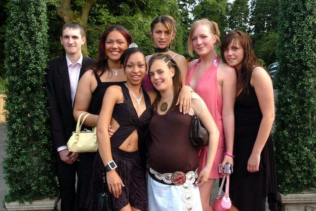 Students lined up for the Fulwood High school leavers ball in 2005