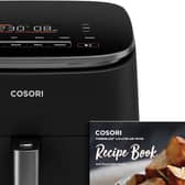 Cosori 8.5L Dual Zone Air Fryer has eight one-touch cooking functions and two independent zones