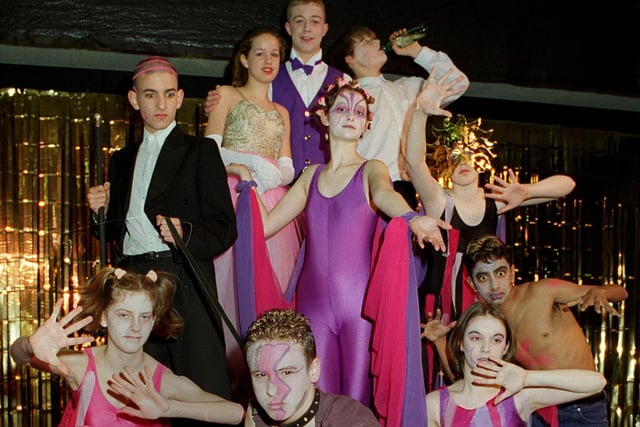 Broughton High School in costume and character for their modernised school production of The Tempest