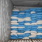 Nine men were arrested after £140m worth of cocaine was discovered inside a shipping container (Credit: National Crime Agency)