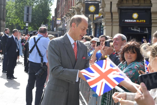 Prince Edward meets the crowds