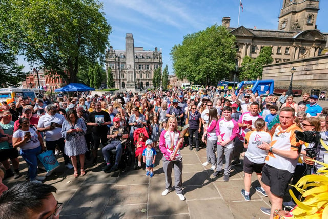 Lisa Whiteside takes part in The Queen's Baton Relay