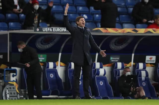 Steven Gerrard, Manager of Rangers. (Photo by Andrew Milligan - Pool/Getty Images)