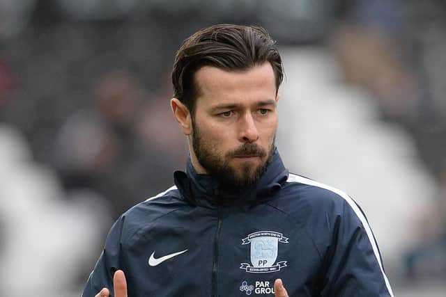 Preston North End full-back Joe Rafferty was named in the starting XI against Derby County at Pride Park
