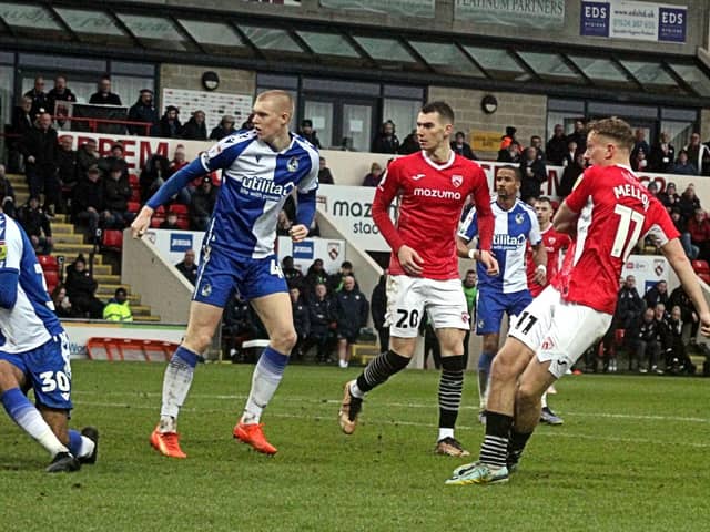 Michael Mellon was one of Morecambe's loan arrivals this month Picture: Michael Williamson
