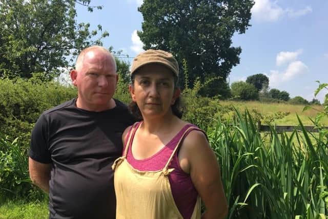 Local residents Mark Hanscomb and Dr. Sheila Cromie who attended the Parish Council meeting