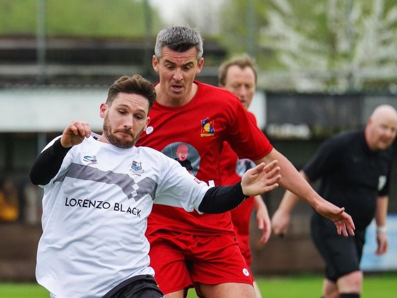 Former Burnley and QPR midfielder Joey Barton applies pressure in midfield