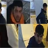 Officers want to speak to these men following a brawl in Blackburn (Credit: Lancashire Police)