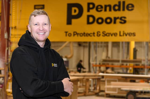 Ryan Anderson, Operations Director at Pendle Doors in Darwen. Photo: Kelvin Stuttard