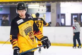 Josh (pictured) played for Bradford Bulldogs ice hockey team during his university days. His team manager Joanne Gibson has set up a GoFundMe to help him and his family with medical bills which has so far raised £35,235 of a £40,000 goal