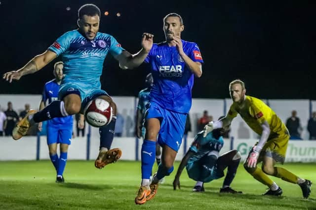 Lancaster City defeated Stalybridge Celtic in Tuesday's FA Cup replay at Giant Axe (photo: Phil Dawson)